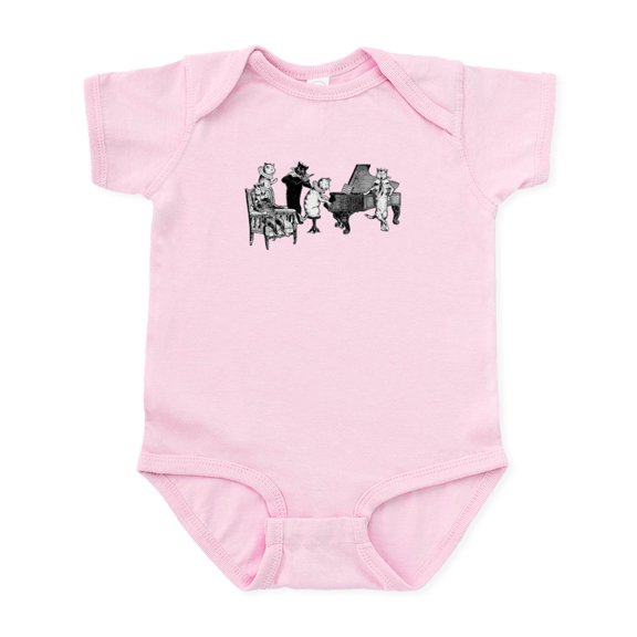 CafePress - Cat Music Infant Bodysuit - Baby Light Bodysuit, Size Newborn - 24 Months
