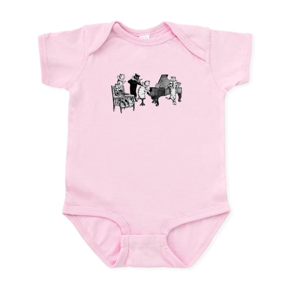 CafePress - Cat Music Infant Bodysuit - Baby Light Bodysuit, Size Newborn - 24 Months