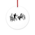thumbnail image 1 of CafePress - Cat Music -  Round Wood Ornament 4", 1 of 2