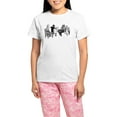 thumbnail image 1 of CafePress - Cat Music Women's Light Pajamas - Women's Short Sleeve Print T-Shirt and Pants Light Cotton Pajama Set, 1 of 7