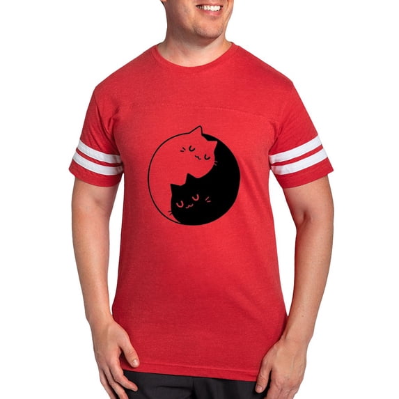 CafePress - Cat Pun T Shirts Men's Football T Shirt - Mens Football Shirt