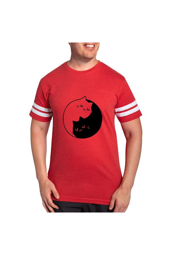 - Cat Pun T Shirts Men's Football T Shirt - Mens Football Shirt