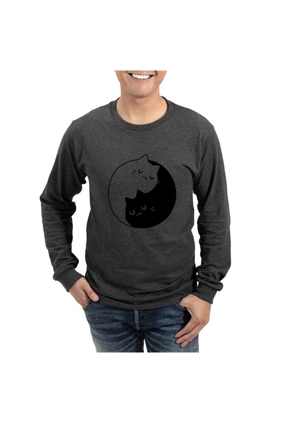 - Cat Pun T Shirts Men's Long Sleeve T Shirt - Long Sleeve Dark T-Shirt