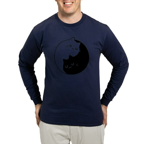 CafePress - Cat Pun T Shirts Men's Long Sleeve T Shirt - Long Sleeve Dark T-Shirt