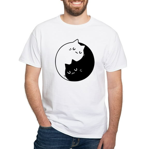 CafePress - Cat Pun T Shirts Men's Value T Shirt - Men's White Classic Cotton T-Shirts