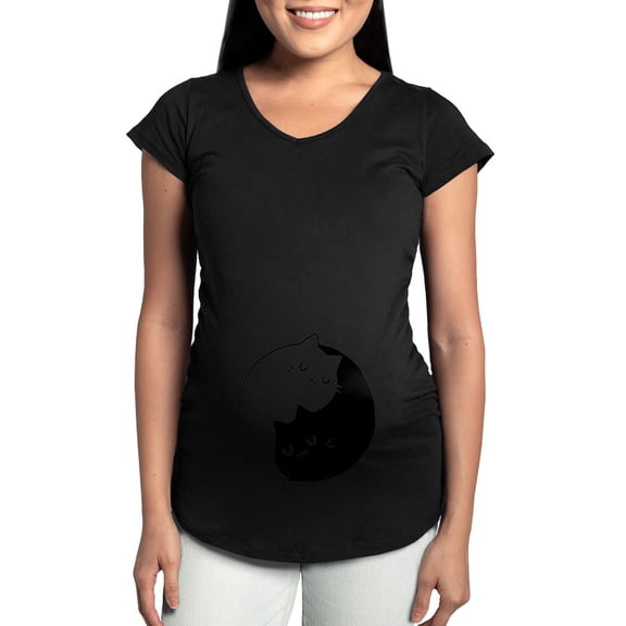 CafePress - Cat Pun T Shirts Women's Maternity T Shirt - Maternity Dark T-Shirt