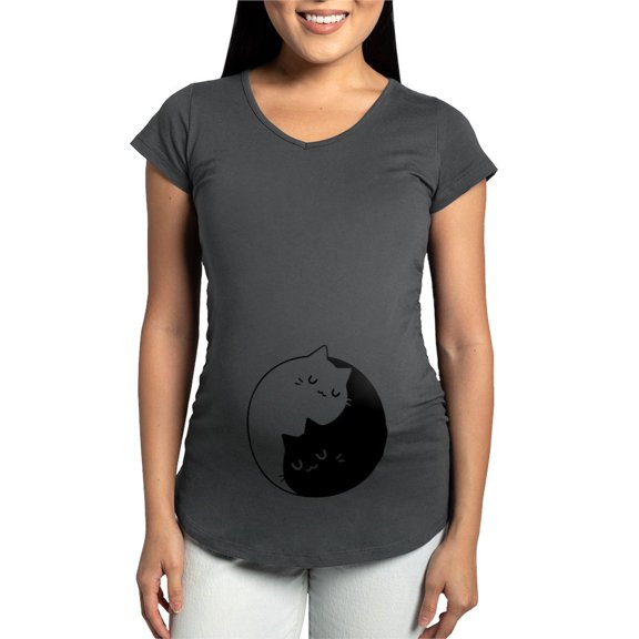 CafePress - Cat Pun T Shirts Women's Maternity T Shirt - Maternity Dark T-Shirt