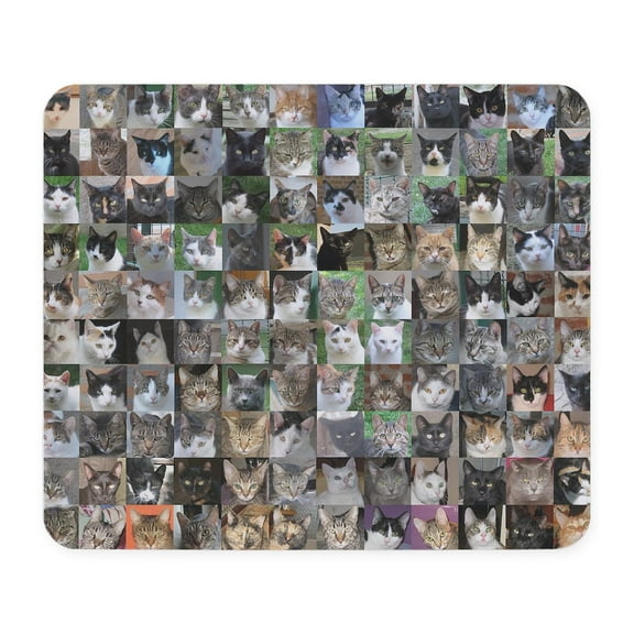 CafePress - Cat Shelter Jessica's Cats Mousepad - Non-slip Rubber Mousepad, Gaming Mouse Pad