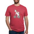 thumbnail image 1 of CafePress - Cat Unicorn Riding Unicorn Cat Who's Riding A Bike - Mens Tri-blend T-Shirt, 1 of 4