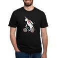 thumbnail image 1 of CafePress - Cat Unicorn Riding Unicorn Cat Who's Riding A Bike - Mens Tri-blend T-Shirt, 1 of 4