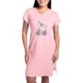 thumbnail image 1 of CafePress - Cat Unicorn Riding Unicorn Cat - Women's Nightshirt, 1 of 4