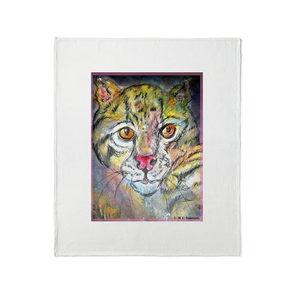 CafePress - Cat, Wild Cat, Throw Blanket - Soft Fleece Throw Blanket, 50"x60" for All Ages