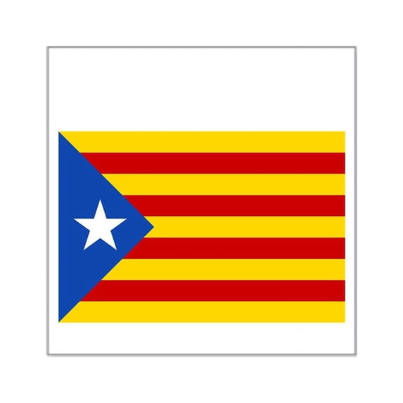 CafePress - Catalan Independence Square Sticker 3 X 3 - Square Sticker 3" x 3"
