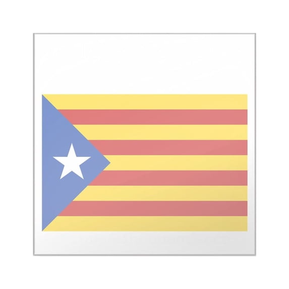 CafePress - Catalan Independence Square Sticker 3 X 3 - Square Sticker 3" x 3"