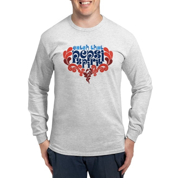 CafePress - Catch That Pepsi Spirit Long Sleeve T Shirt - Unisex Cotton Long Sleeve T-Shirt