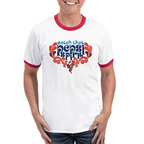 CafePress - Catch That Pepsi Spirit Ringer T - 100% Cotton Ringed T-Shirt