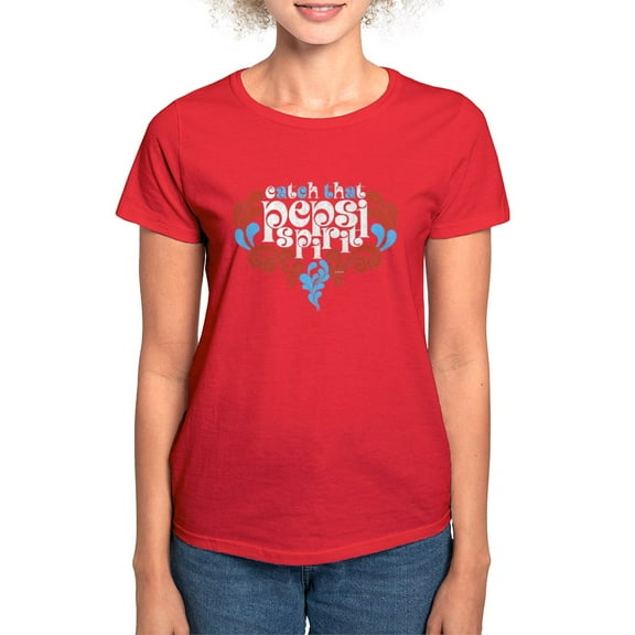 CafePress - Catch That Pepsi Spirit Women's Dark T Shirt - Women's Traditional Fit Dark T-Shirt