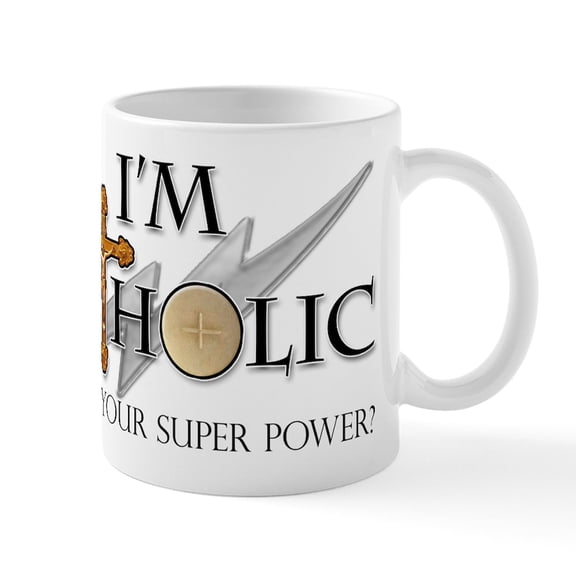 CafePress - Catholic Mug - 11 oz Ceramic Mug - Novelty Coffee Tea Cup
