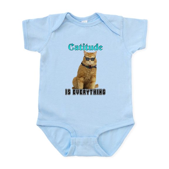 CafePress - Catitude Infant Bodysuit - Baby Light Bodysuit, Size Newborn - 24 Months