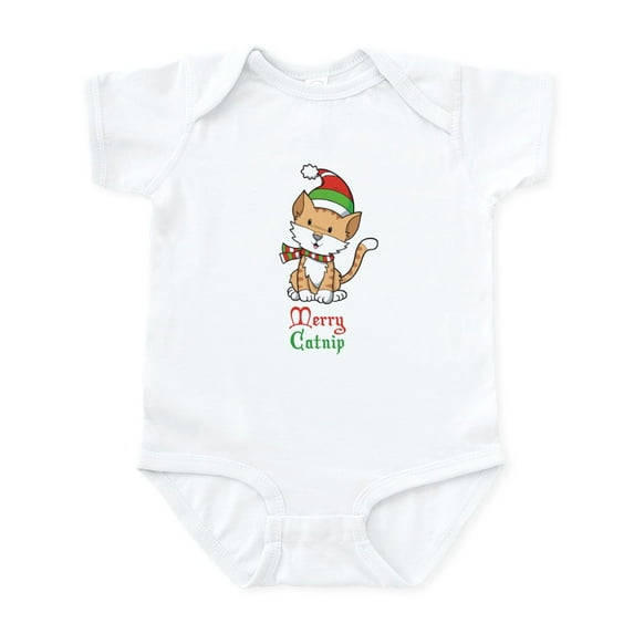 CafePress - Catnip Christmas Infant Bodysuit - Baby Light Bodysuit, Size Newborn - 24 Months