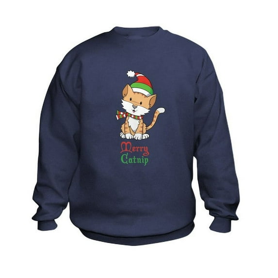 CafePress - Catnip Christmas Kids Sweatshirt - Kids Sweatshirt, Youth Crew Neck Sweatshirt