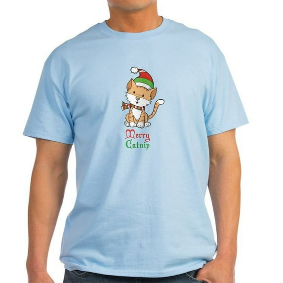 CafePress - Catnip Christmas Light T Shirt - Men's Classic Graphic T-Shirt