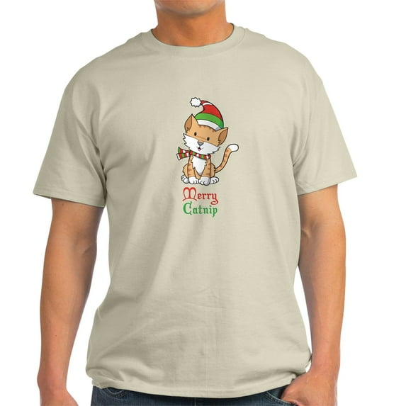 CafePress - Catnip Christmas Light T Shirt - Men's Classic Graphic T-Shirt