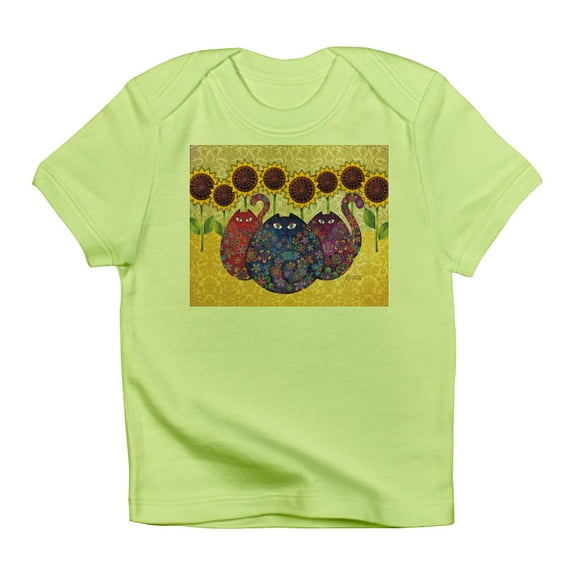 CafePress - Cats And Sunflowers T Shirt - Infant T-Shirt