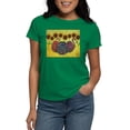 thumbnail image 1 of CafePress - Cats And Sunflowers T Shirt - Women's Traditional Fit Dark T-Shirt, 1 of 4