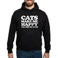 thumbnail image 1 of CafePress - Cats Make Me Happy Hoodie - Pullover Hoodie, Classic, Comfortable Hooded Sweatshirt, 1 of 4