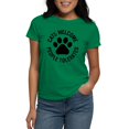 thumbnail image 1 of CafePress - Cats Welcome People Tolera Women's Classic T Shirt - Women's Traditional Fit Dark T-Shirt, 1 of 4