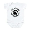 thumbnail image 1 of CafePress - Cats Welcome People Tolerated Baby Light Bodysuit - Baby Light Bodysuit, Size Newborn - 24 Months, 1 of 4