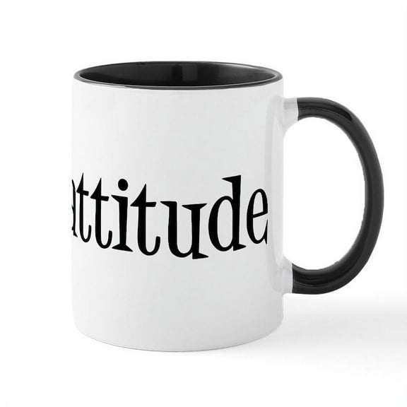 CafePress - Cattitude Mug - 11 oz Ceramic Mug - Novelty Coffee Tea Cup