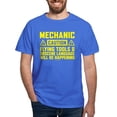 thumbnail image 1 of CafePress - Caution Mechanic T Shirt - Men's Classic Graphic Cotton T-Shirt, 1 of 4