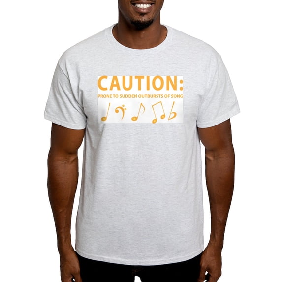 CafePress - Caution: Prone To Sudden Outbursts Of Song T Shirt - Men's Classic Graphic T-Shirt