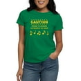 thumbnail image 1 of CafePress - Caution Prone To Sudden Outbursts Of Song T Shirt - Women's Traditional Fit Dark T-Shirt, 1 of 4
