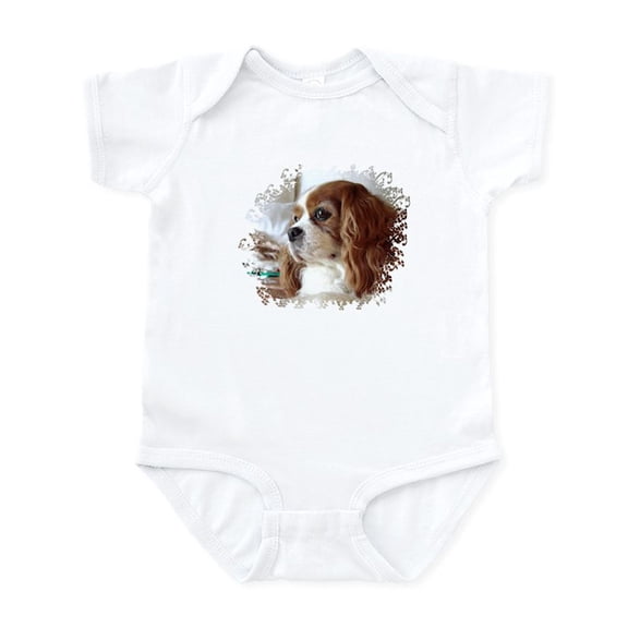 CafePress - Cavalier King Charles Spaniel Body Suit - Baby Light Bodysuit, Size Newborn - 24 Months