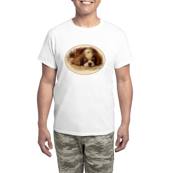 CafePress - Cavalier King Charles Spaniel Pajamas - Men's Light Loose Fit Cotton Pajama Set