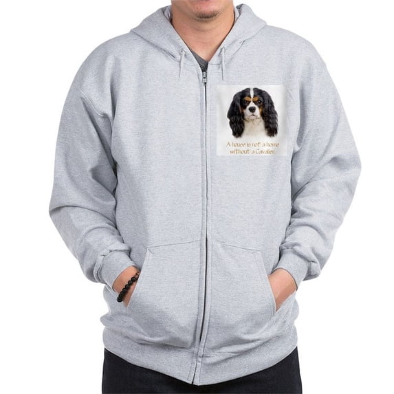 CafePress - Cavalier King Charles Spaniel Zip Hoodie - Zip Hoodie, Classic Hooded Sweatshirt with Metal Zipper
