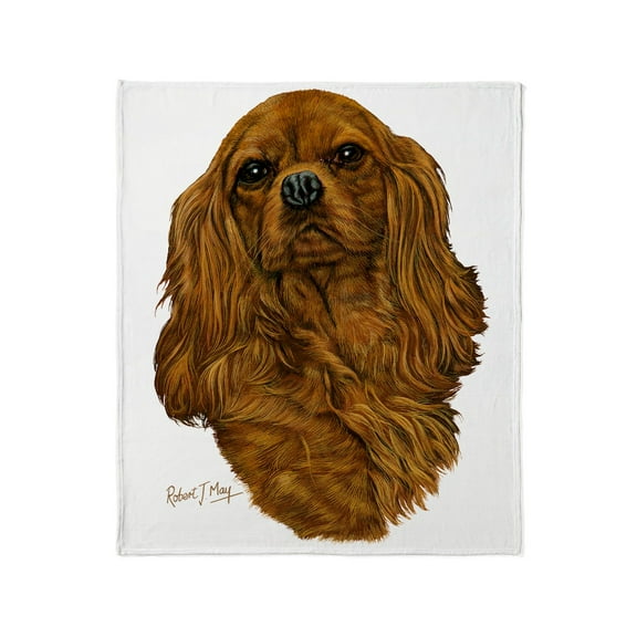 CafePress - Cavalier Ruby Throw Blanket - Soft Fleece Throw Blanket, 50"x60" for All Ages