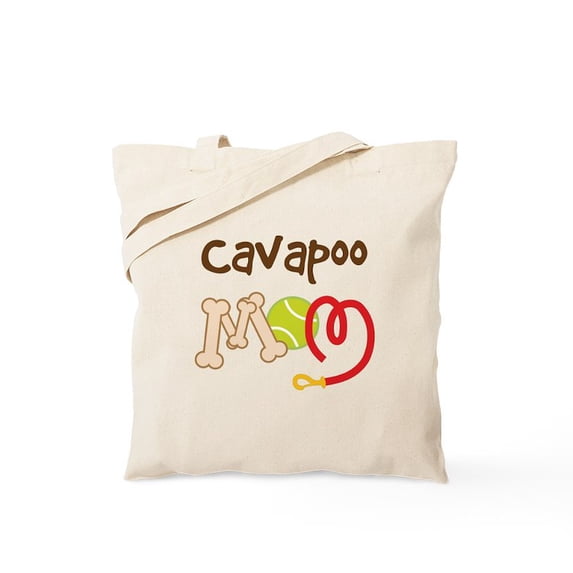 CafePress - Cavapoo Dog Mom Tote Bag - Unisex Canvas Tote Bag, Beige, 1-Piece
