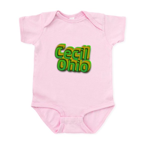 CafePress - Cecil.Ohio Body Suit - Baby Light Bodysuit, Size Newborn - 24 Months