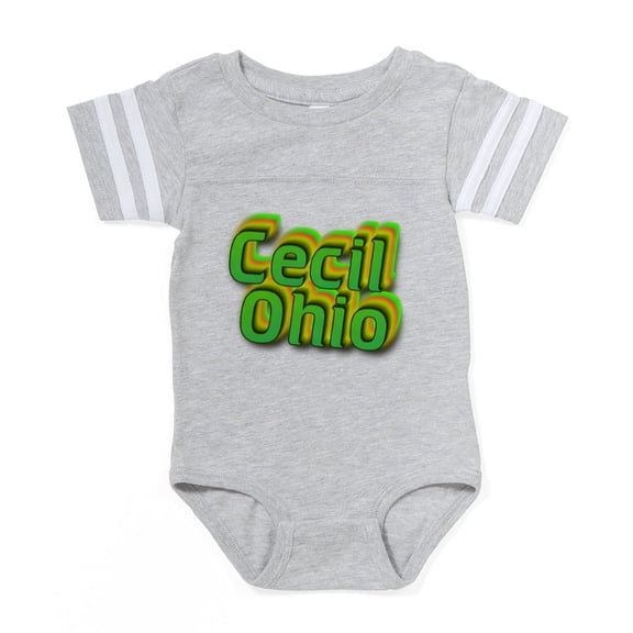 CafePress - Cecil.Ohio - Cute Infant Baby Football Bodysuit