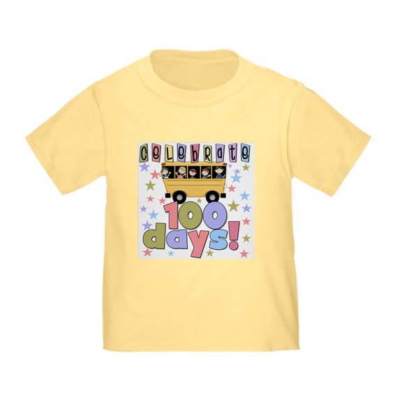 CafePress - Celebrate 100 Days Of School Toddler T Shirt - Cute Toddler T-Shirt, 100% Cotton