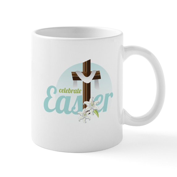 CafePress - Celebrate Easter Mugs - 11 oz Ceramic Mug - Novelty Coffee Tea Cup