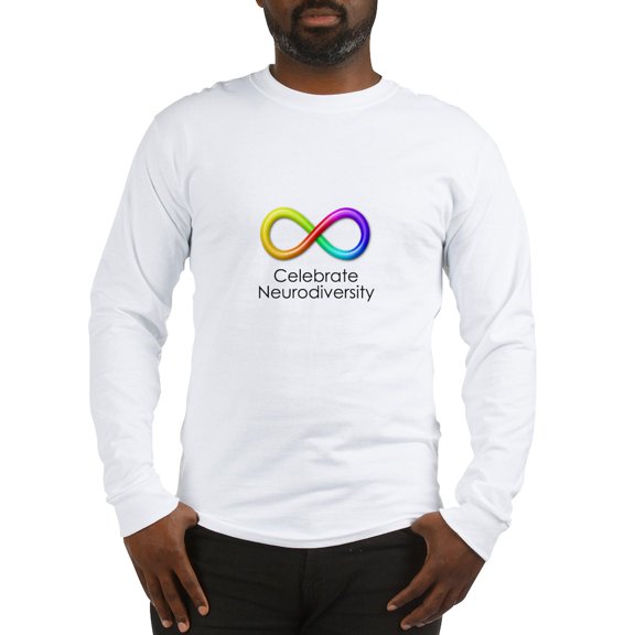 CafePress - Celebrate Neurodiversity Long Sleeve T Shirt - Unisex Cotton Long Sleeve T-Shirt