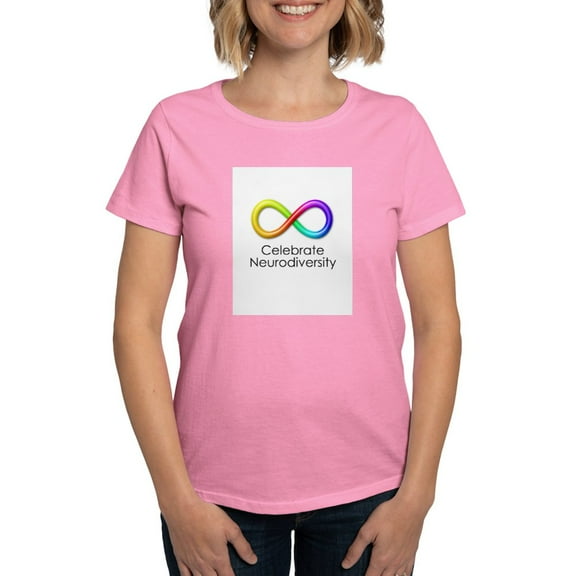 CafePress - Celebrate Neurodiversity Women's T Shirt - Women's Traditional Fit Dark T-Shirt