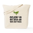 thumbnail image 1 of CafePress - Celery Not Pizza Tote Bag - Unisex Canvas Tote Bag, Beige, 1-Piece, 1 of 7