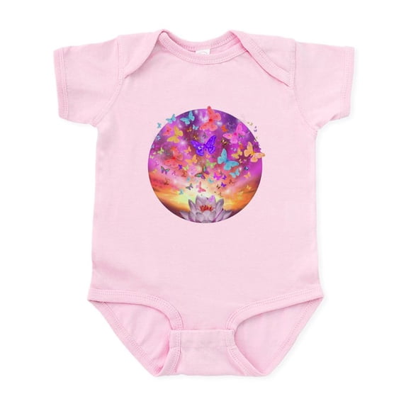 CafePress - Celestial Butterfly Infant Bodysuit - Baby Light Bodysuit, Size Newborn - 24 Months