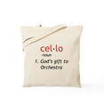 thumbnail image 1 of CafePress - Cello Definition Tote Bag - Unisex Canvas Tote Bag, Beige, 1-Piece, 1 of 8